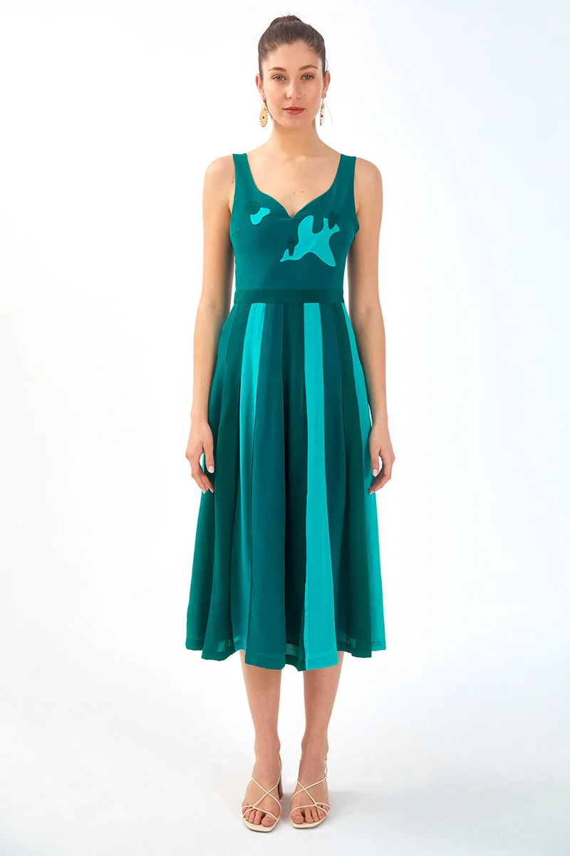Robe en soie Eucalyptus
