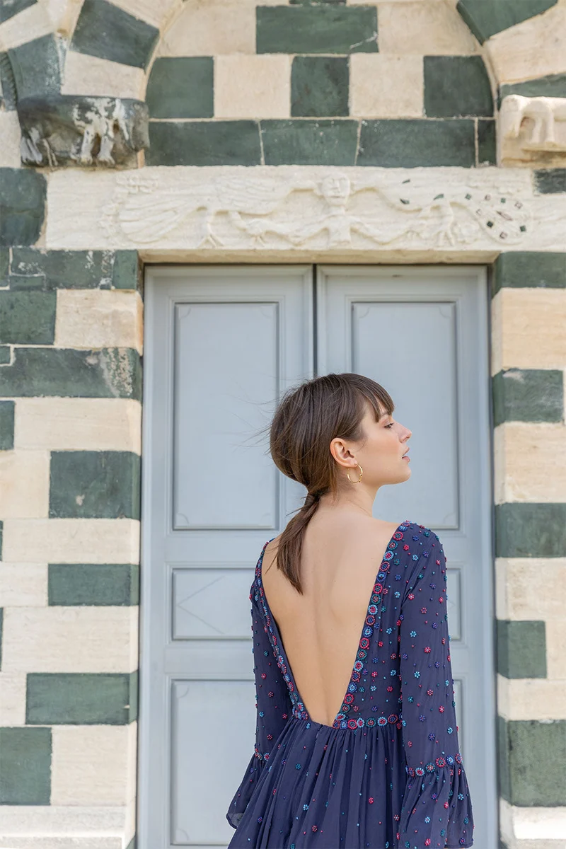 Robe en soie Iris