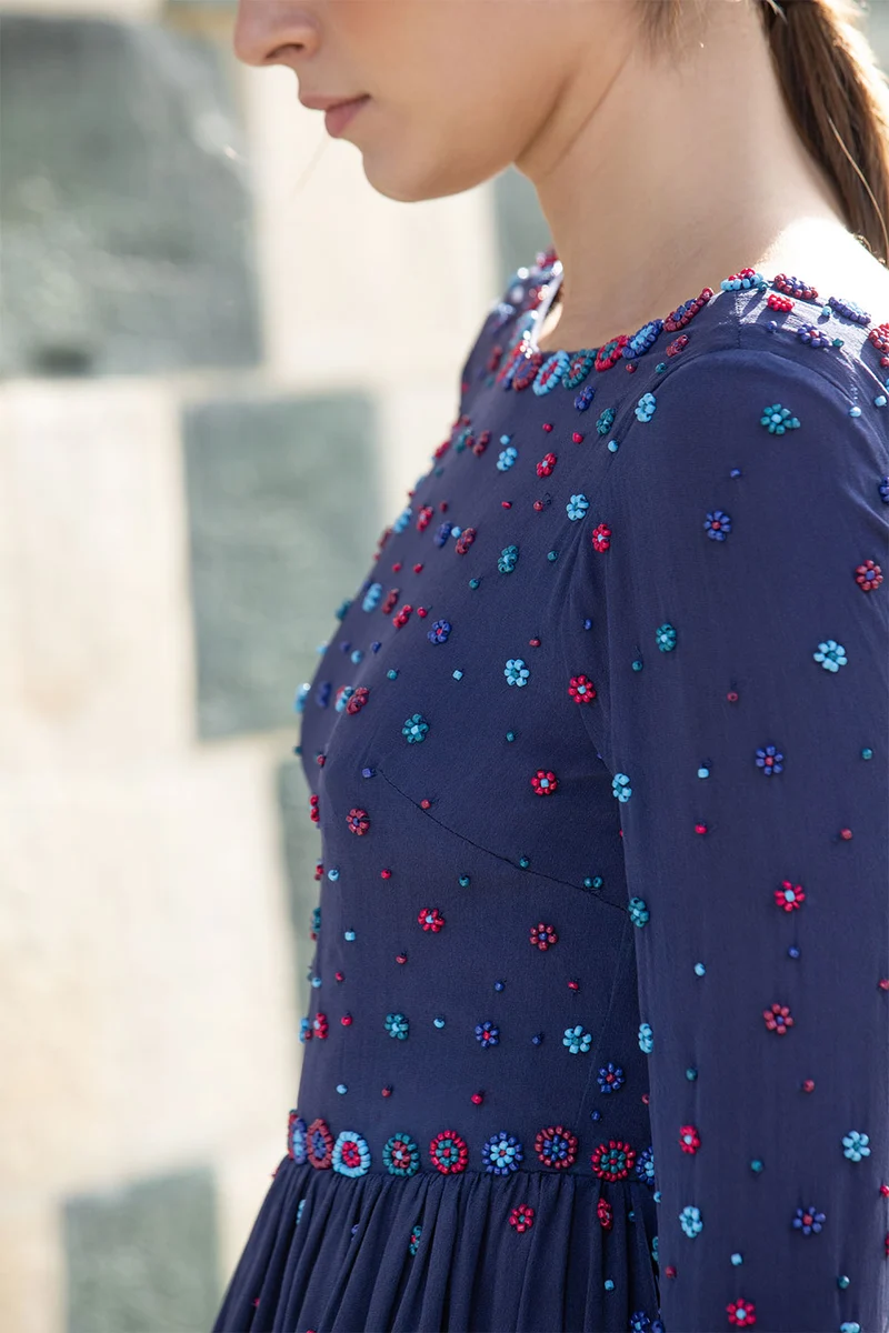 Robe en soie Iris