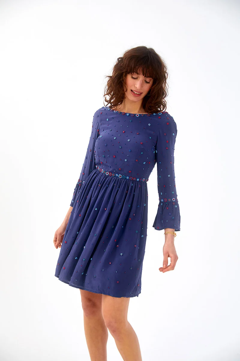 Robe en soie Iris