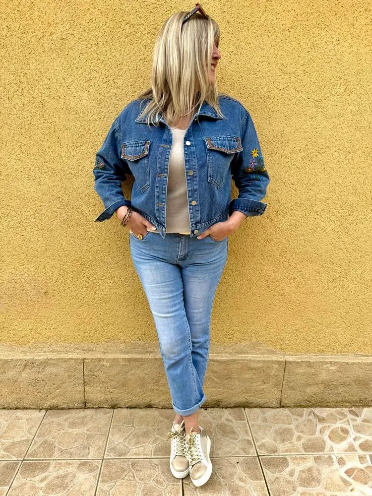 Blouson brodé Felipo jean