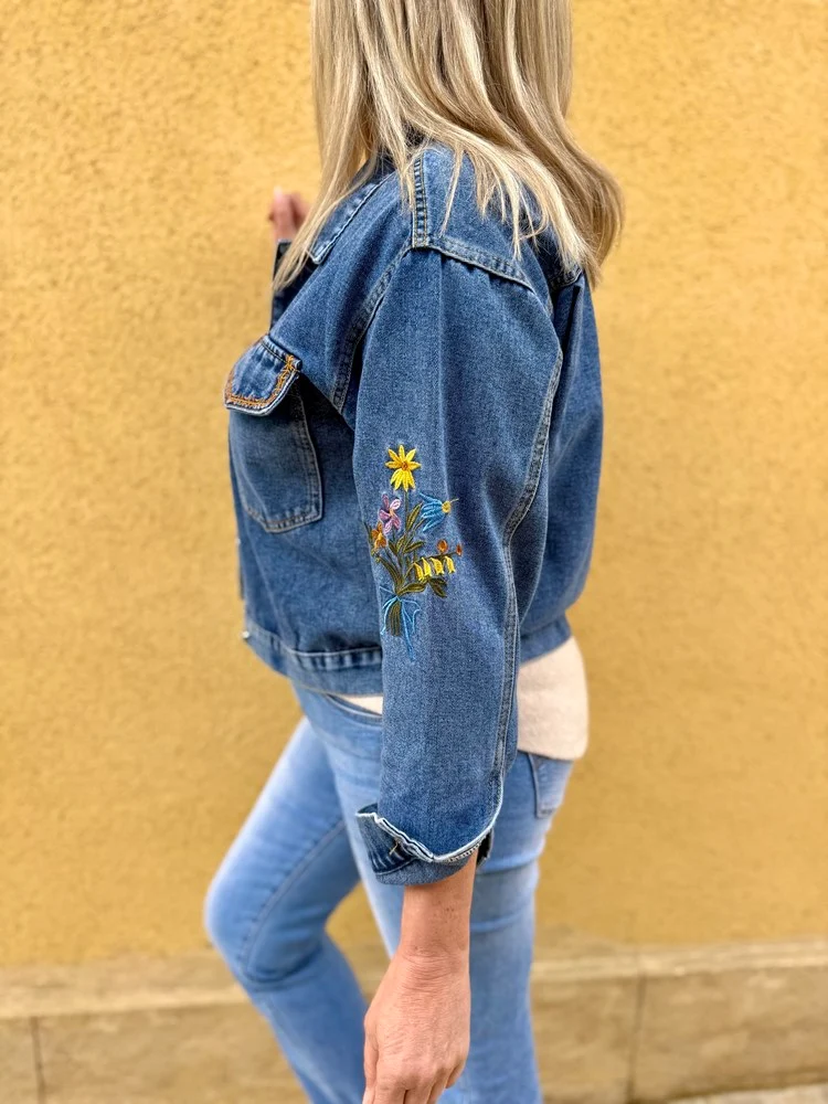 Blouson brodé Felipo jean