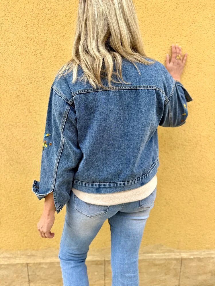 Blouson brodé Felipo jean