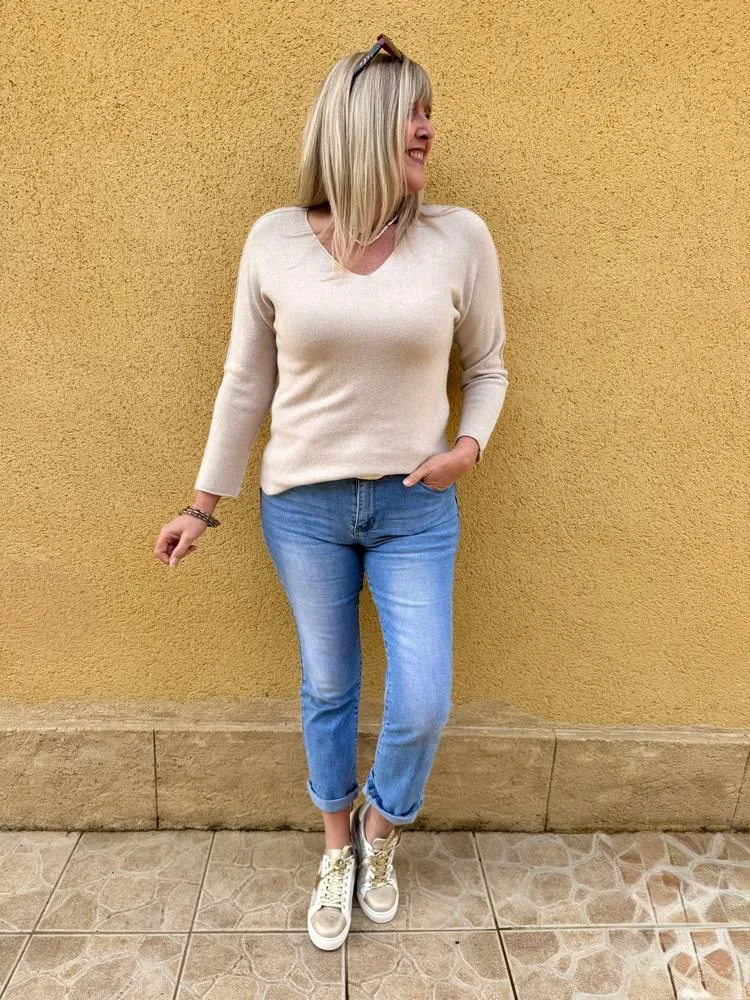 Pull Marino beige