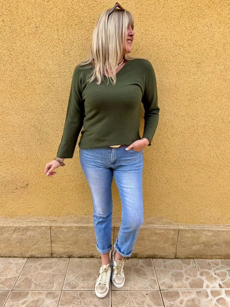 Pull Marino kaki