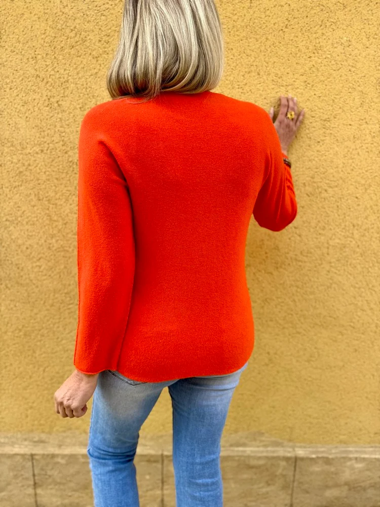 Pull Marino orange foncé