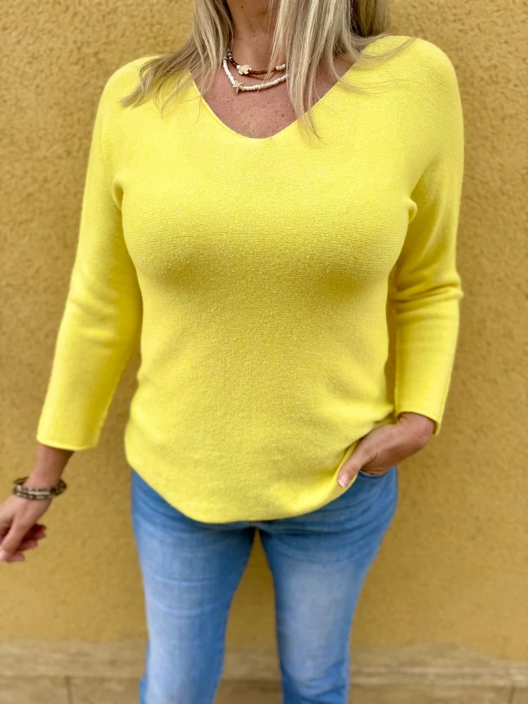 Pull Marino jaune