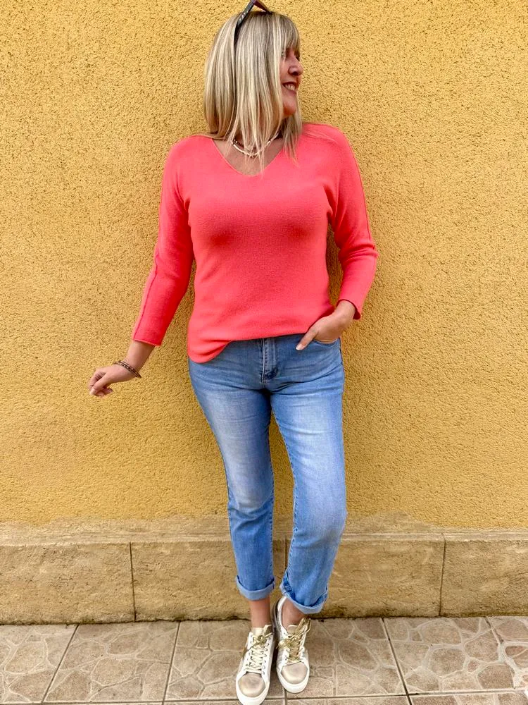 Pull Marino corail