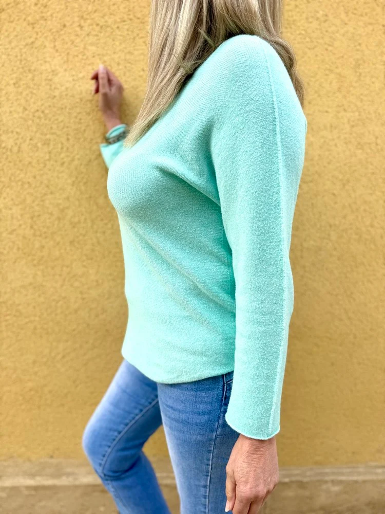 Pull Marino vert d'eau