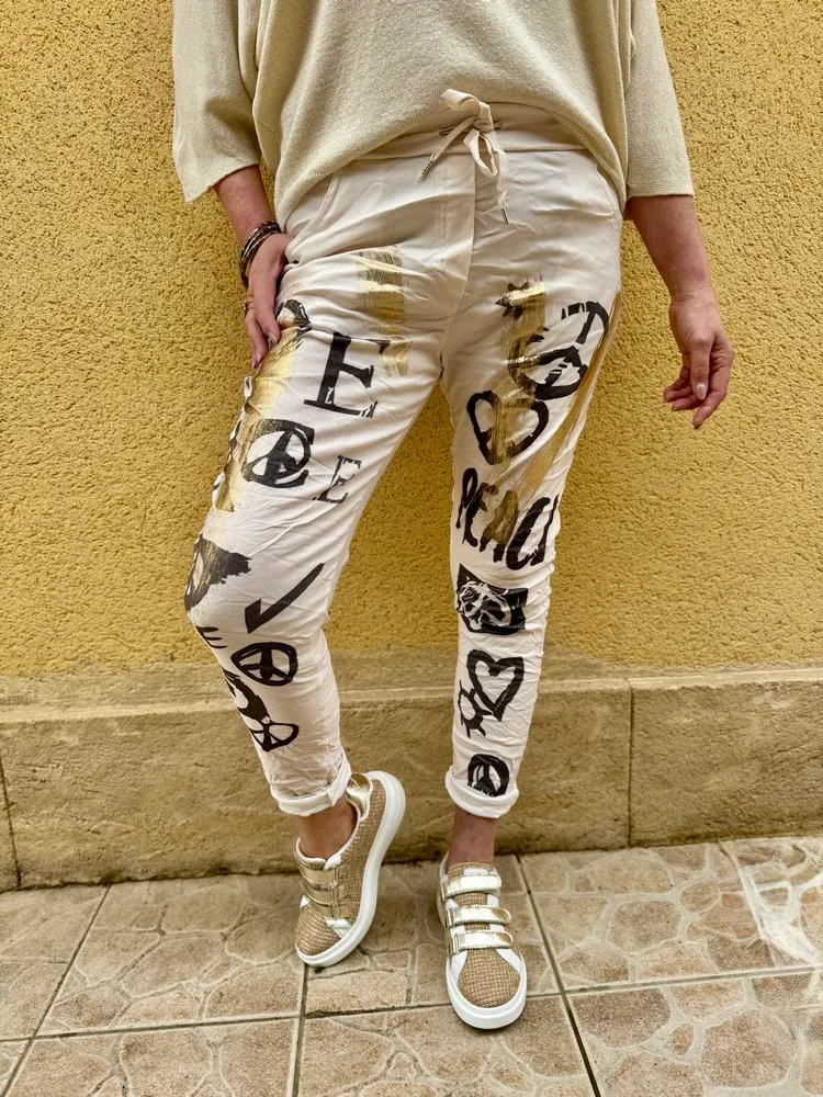 Jogg Peace and Love beige
