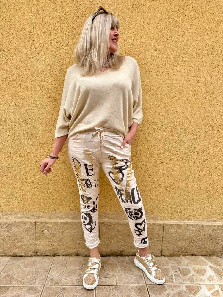Jogg Peace and Love beige