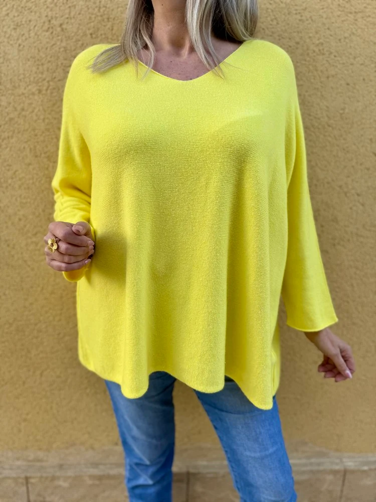 Pull méga loose Pablo jaune