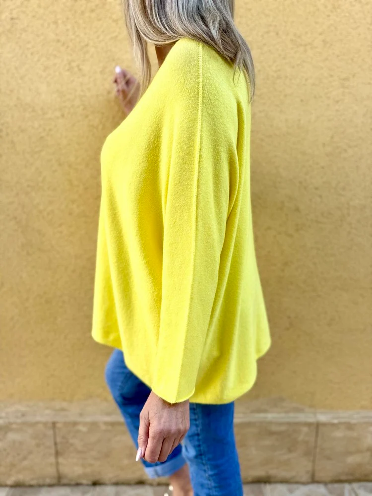 Pull méga loose Pablo jaune