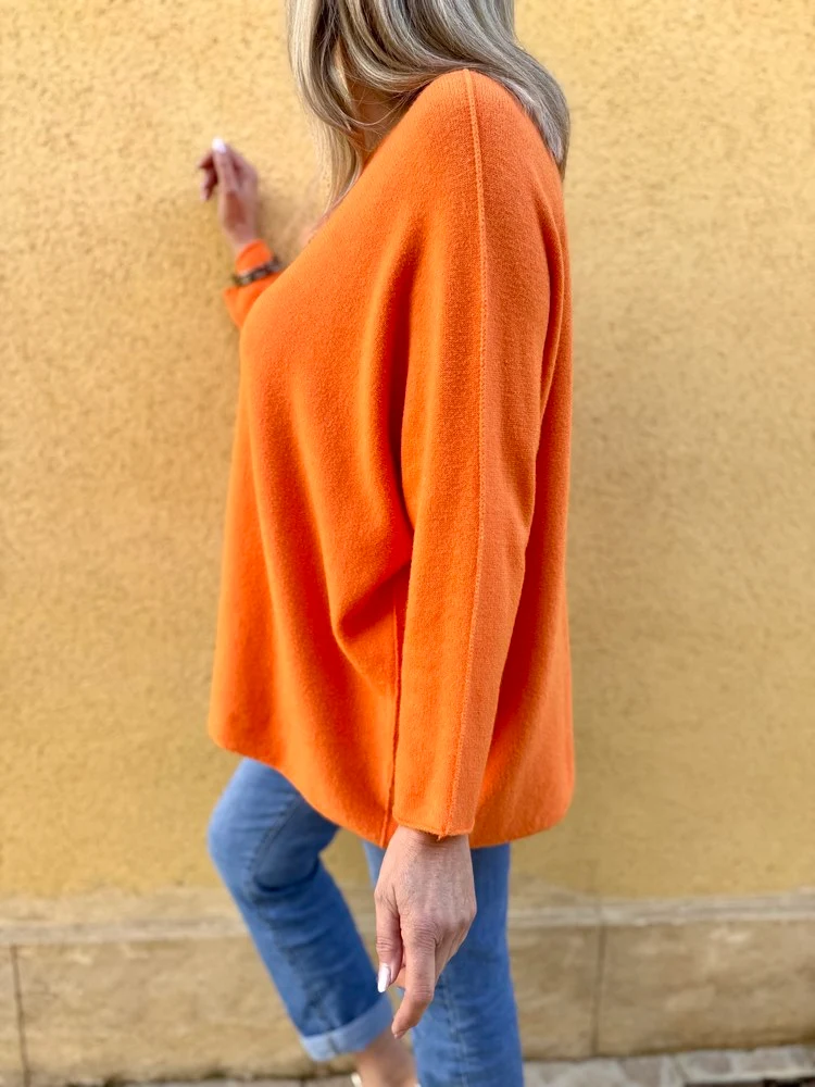 Pull méga loose Pablo orange