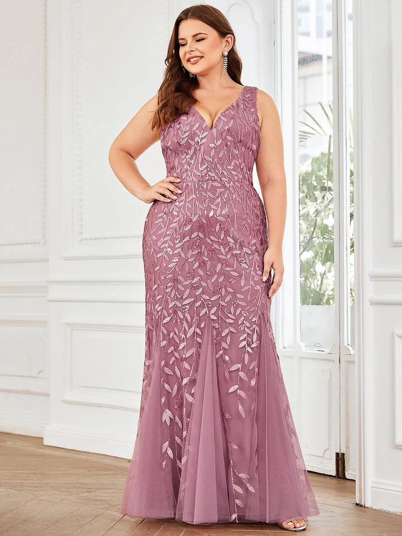 ever ORIEL|Robe de soirée Sexy Longue belle à double col en V pour femmes