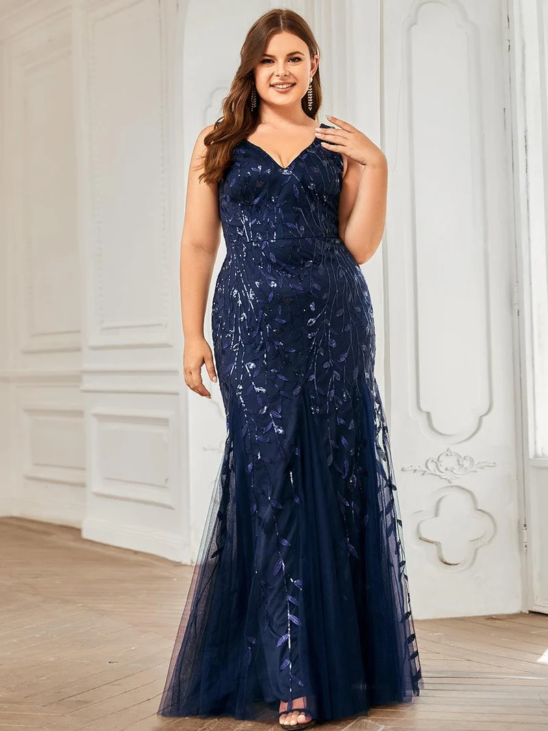 ever ORIEL|Robe de soirée Sexy Longue belle à double col en V pour femmes