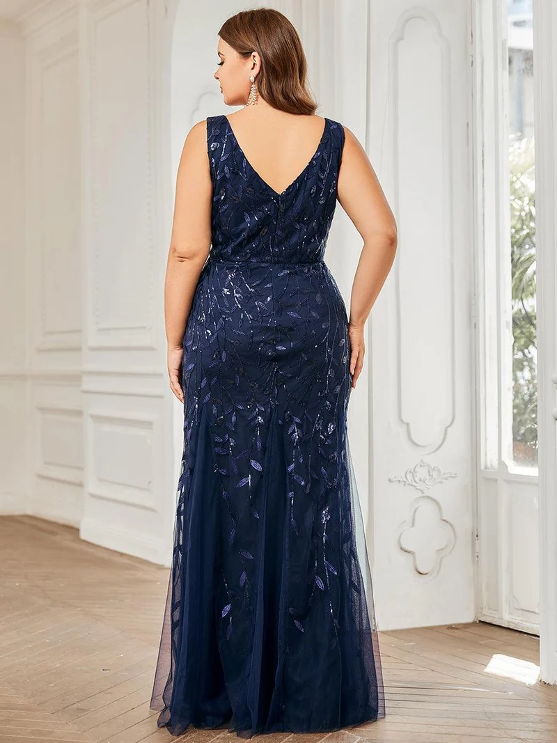 ever ORIEL|Robe de soirée Sexy Longue belle à double col en V pour femmes
