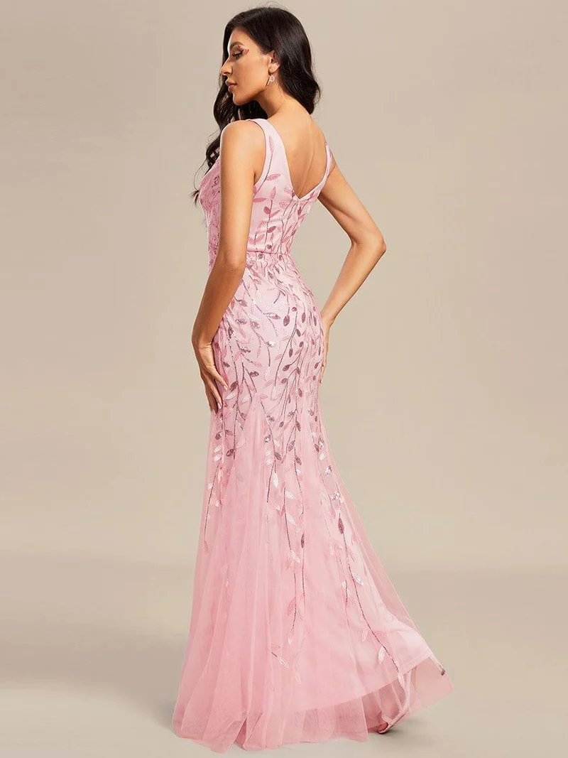 ever ORIEL|Robe de soirée Sexy Longue belle à double col en V pour femmes