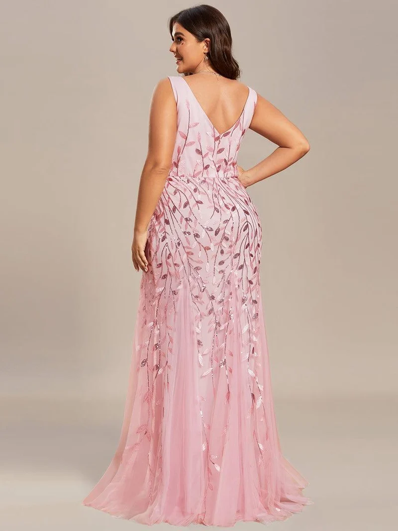 ever ORIEL|Robe de soirée Sexy Longue belle à double col en V pour femmes