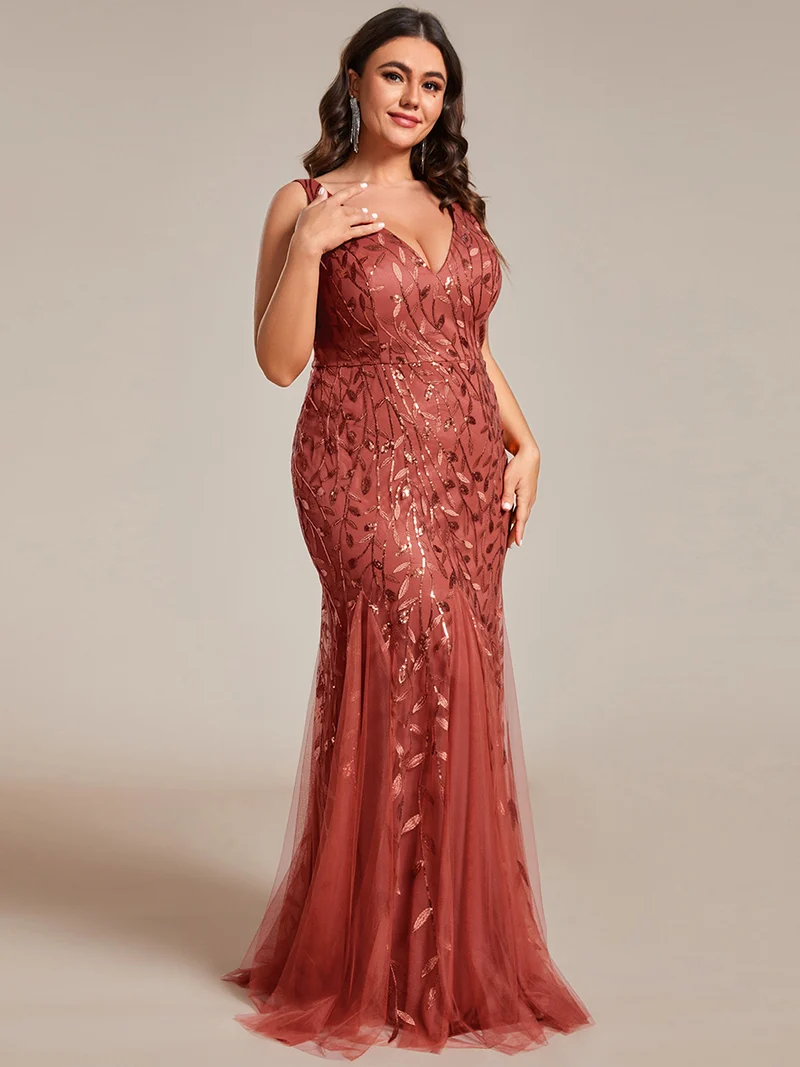 ever ORIEL|Robe de soirée Sexy Longue belle à double col en V pour femmes