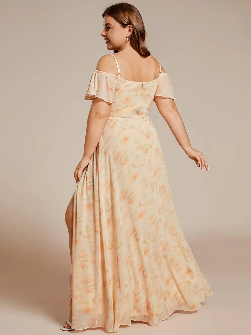 ever REYA|Robe Demoiselle d'Honneur sexy à épaules dénudées et à encolure en V