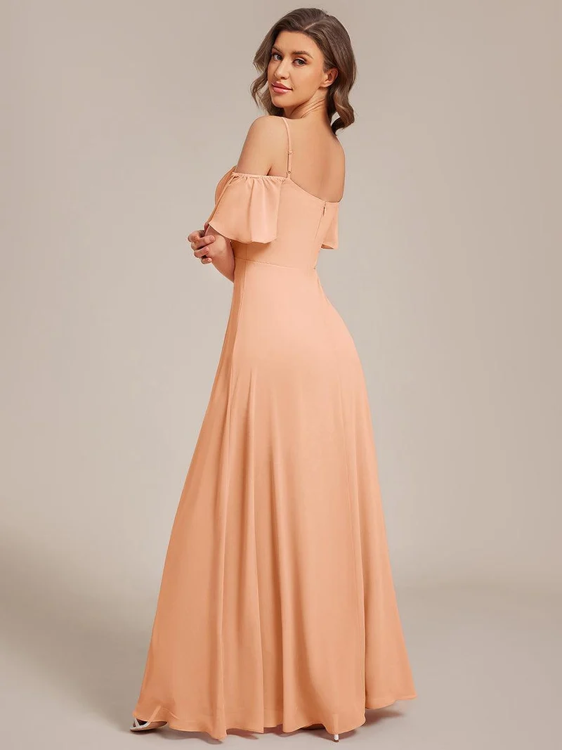 ever REYA|Robe Demoiselle d'Honneur sexy à épaules dénudées et à encolure en V