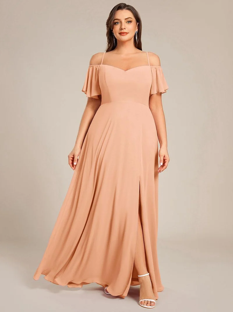 ever REYA|Robe Demoiselle d'Honneur sexy à épaules dénudées et à encolure en V
