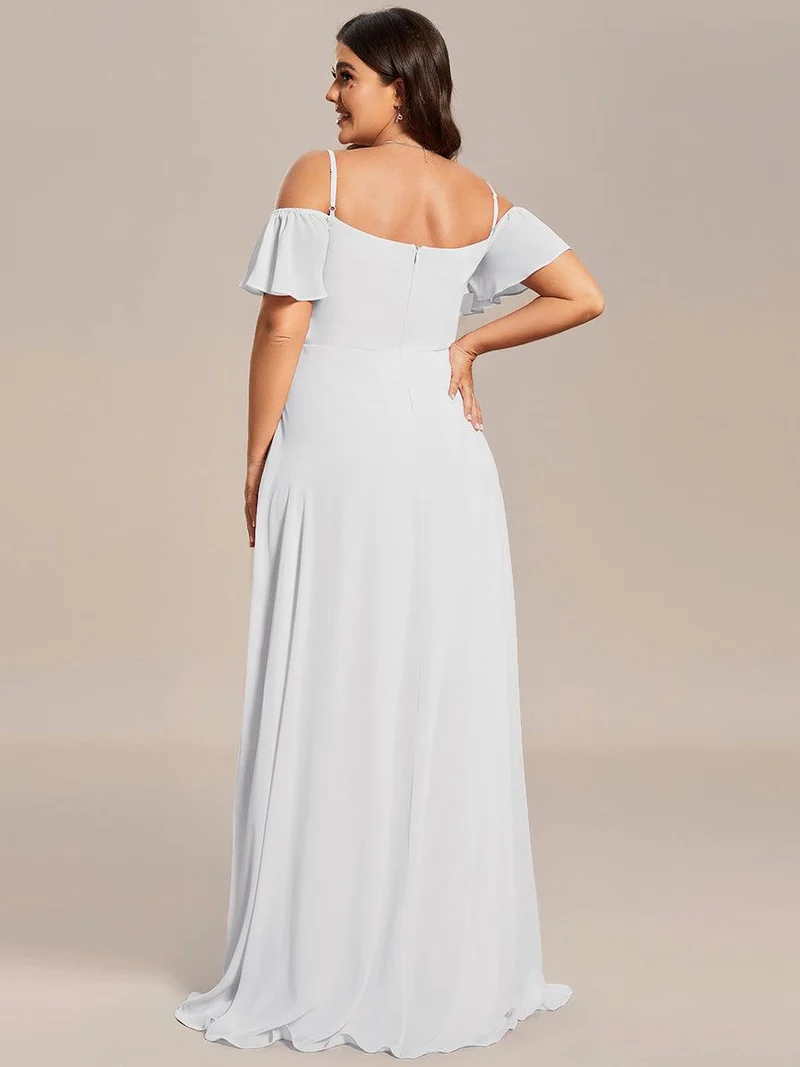 ever REYA|Robe Demoiselle d'Honneur sexy à épaules dénudées et à encolure en V