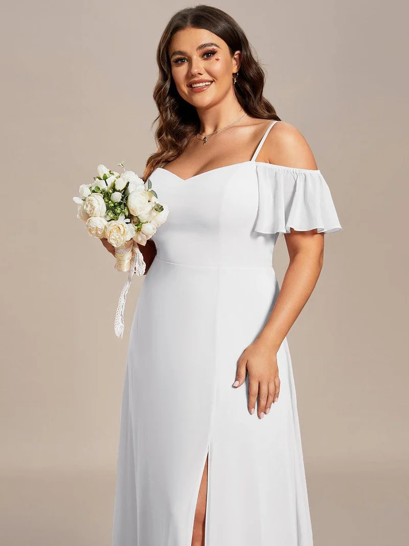 ever REYA|Robe Demoiselle d'Honneur sexy à épaules dénudées et à encolure en V