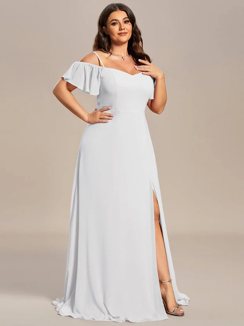 ever REYA|Robe Demoiselle d'Honneur sexy à épaules dénudées et à encolure en V