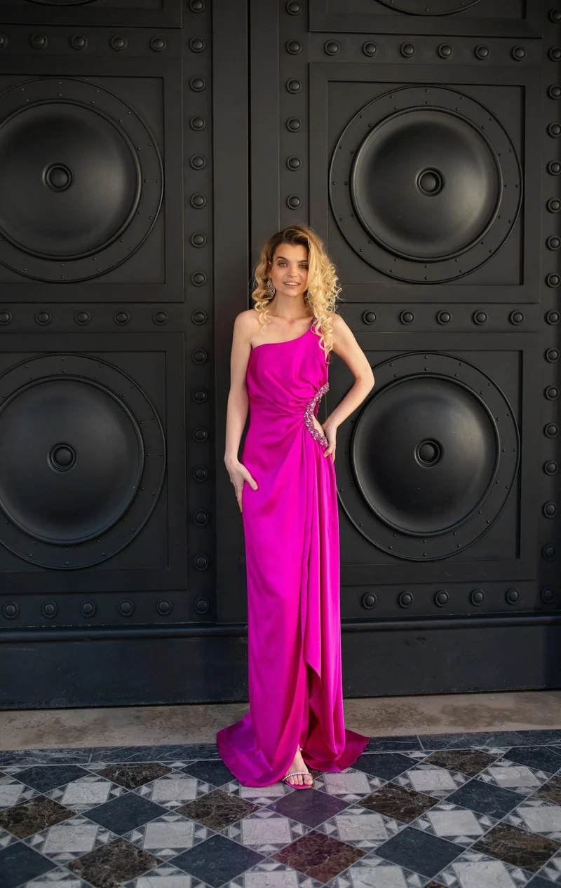 Robe Caroline fuschia