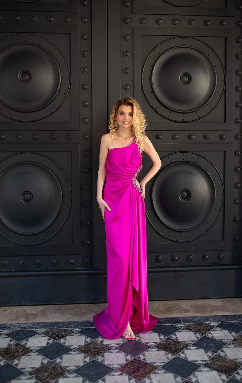 Robe Caroline fuschia
