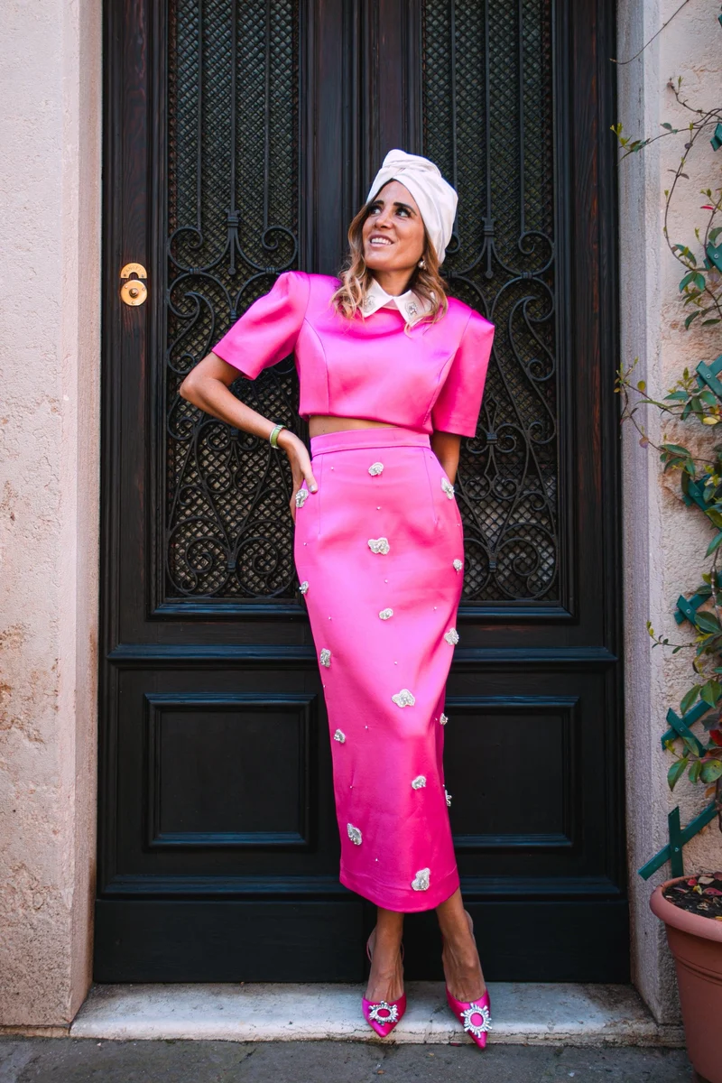 Ensemble Dilek rose