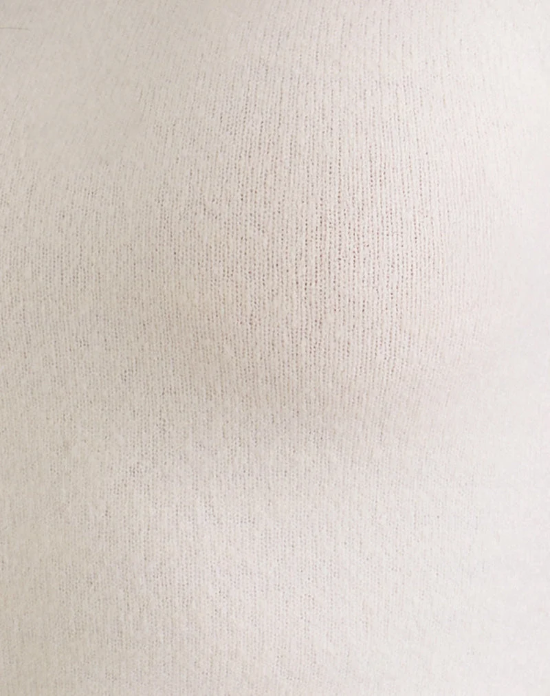 Top Hanuva en tricot crème
