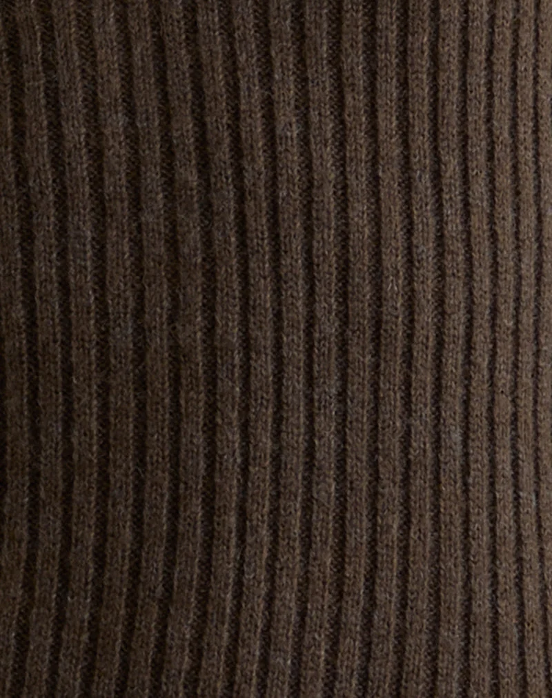 Mini robe Meghan en chocolat noir