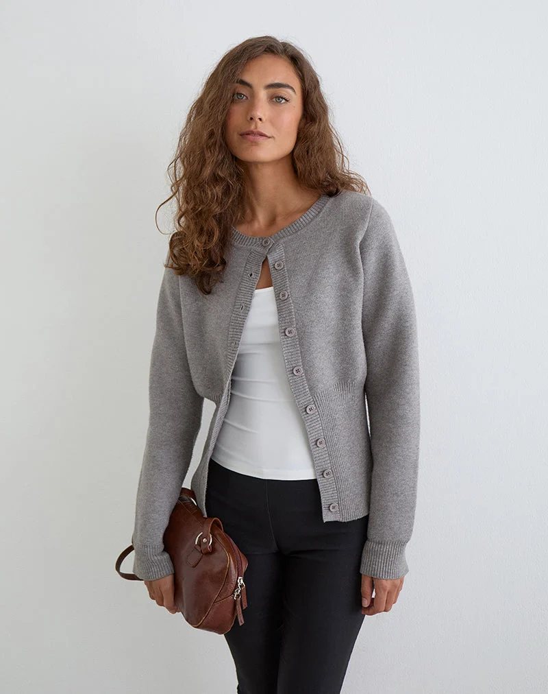Cardigan à manches longues Subra en gris