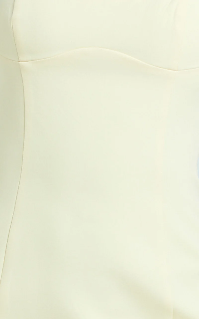 Aretha Mini Dress - Panel Dress in Lemon