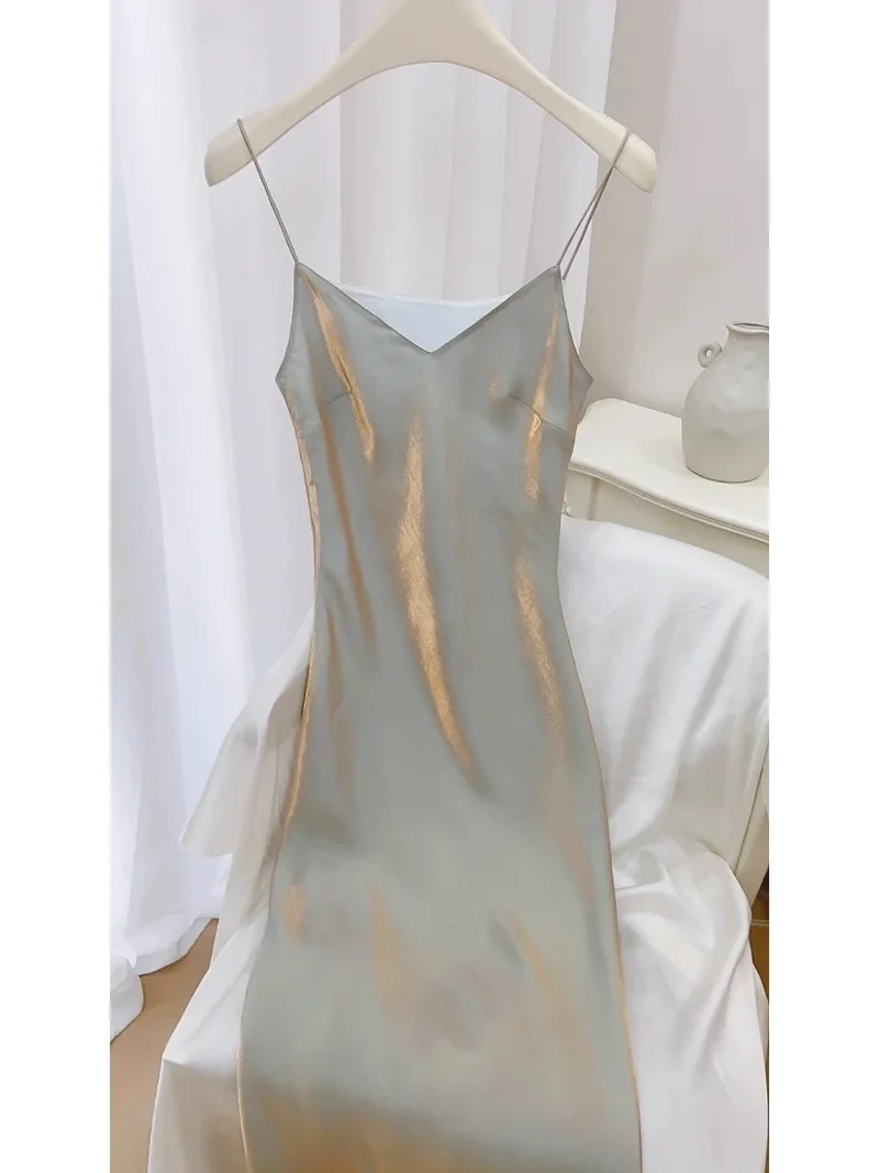 Robe longue naturelle entièrement doublée