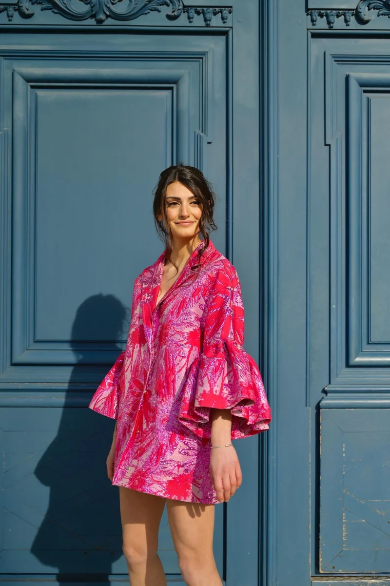 robe Salomé rose