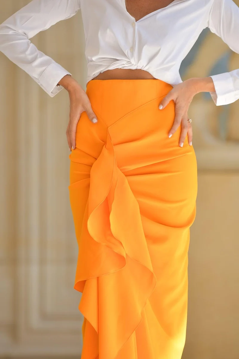 Jupe Estelle orange
