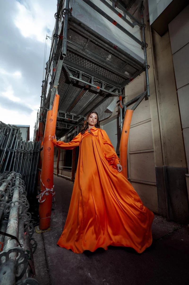 Robe Romane orange