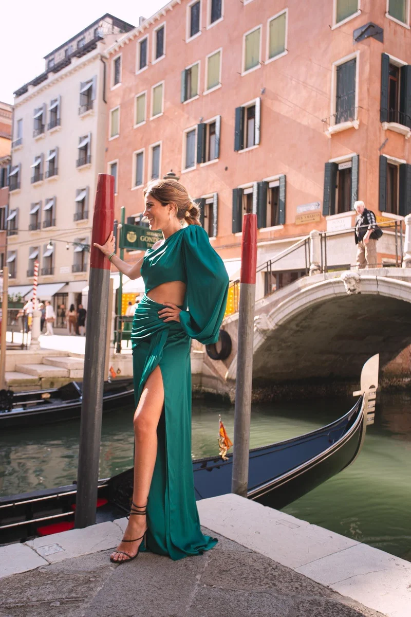 Vente Robe Athena verte