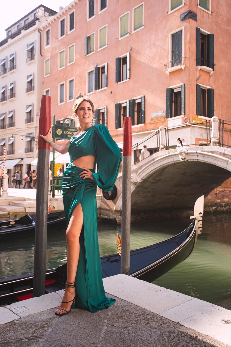 Vente Robe Athena verte
