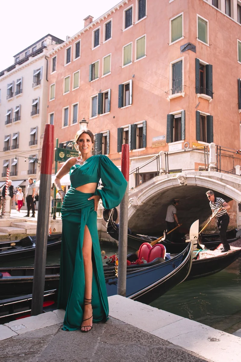 Vente Robe Athena verte