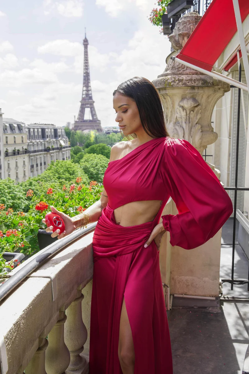 Robe Athena bordeau