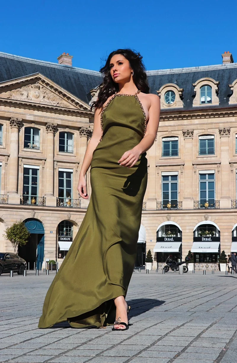Vente Robe San Marco kaki