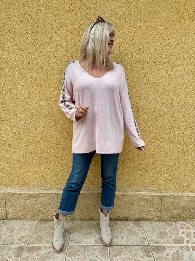 Pull Alonzo rose pâle