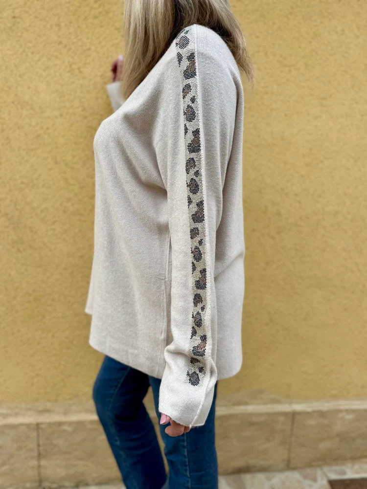 Pull Alonzo beige clair