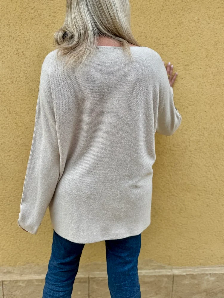 Pull Alonzo beige clair