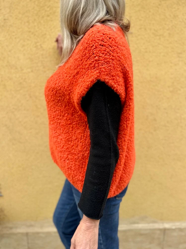 Gilet loose Danielo orange
